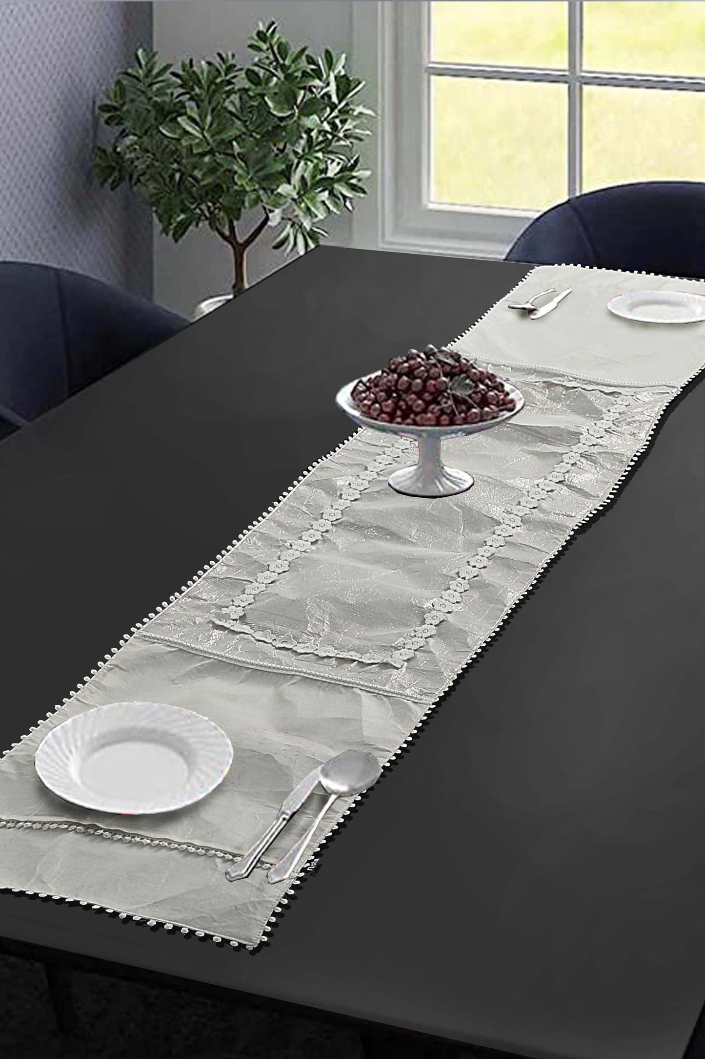 Nishat Linen - Mother of Pearl Table Runner - 1 Piece