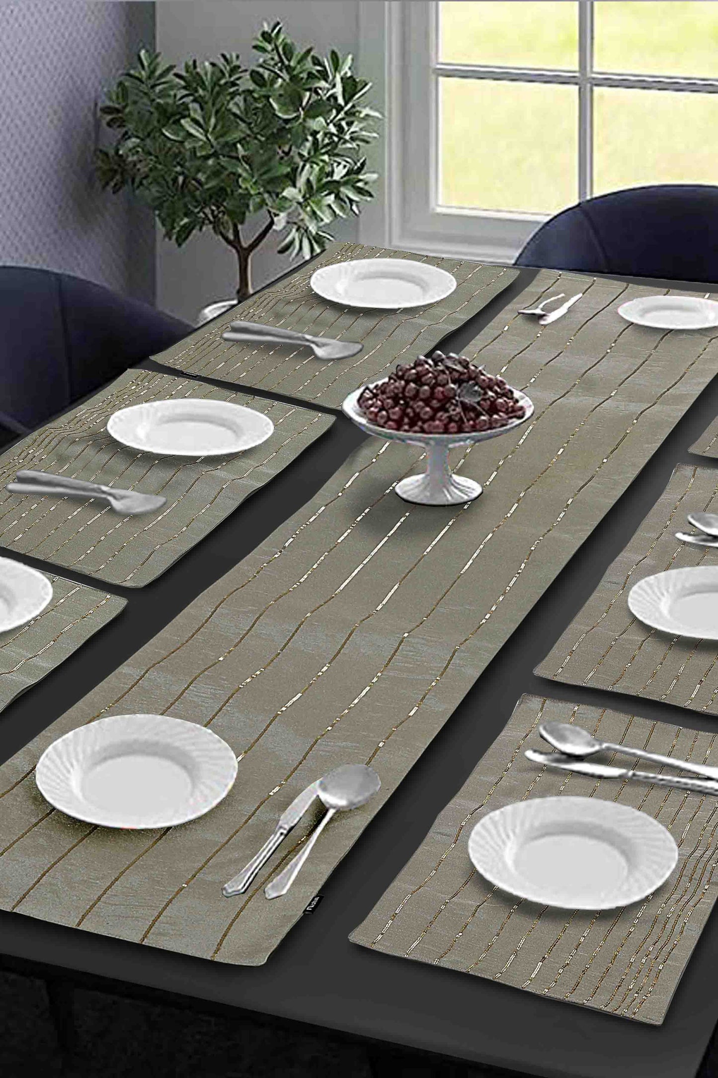 Nishat Linen - Tortila Table Runner Set - 5 Piece