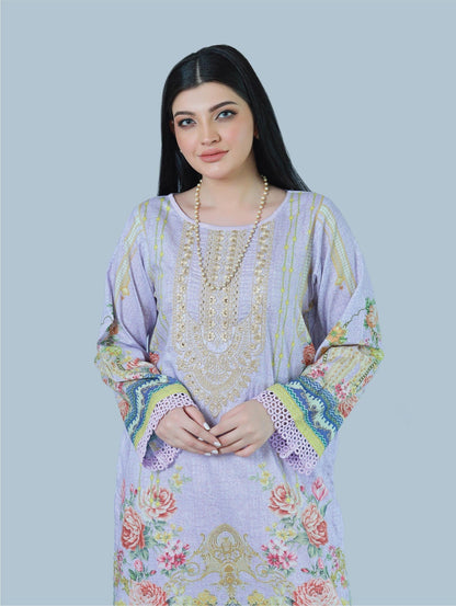 Bareeq Outfits - Celestial Jewel 3-Piece Stitched Suit