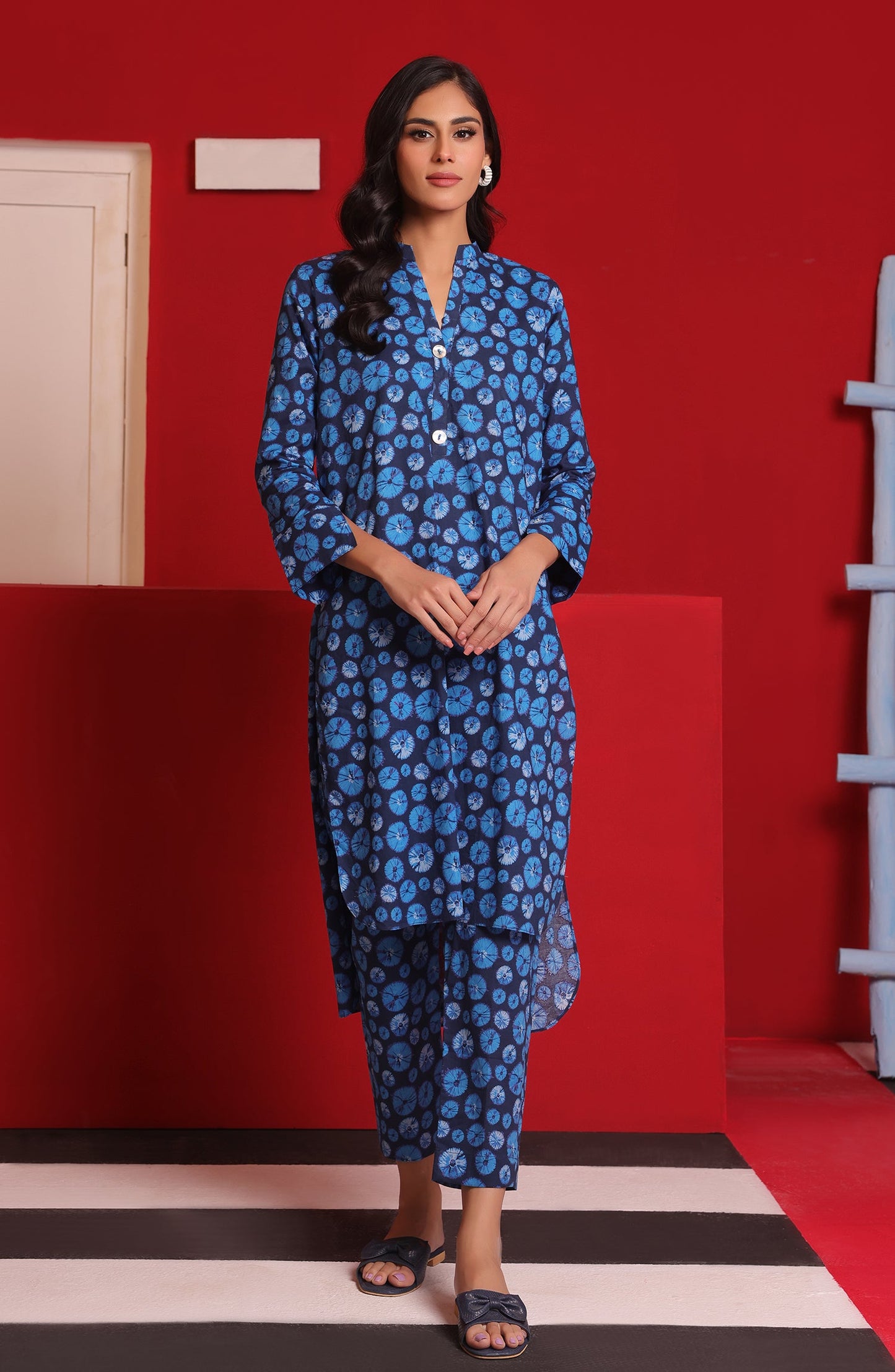 Orient - Stitched 2 Piece Printed Cambric Shirt and Cambric Pant