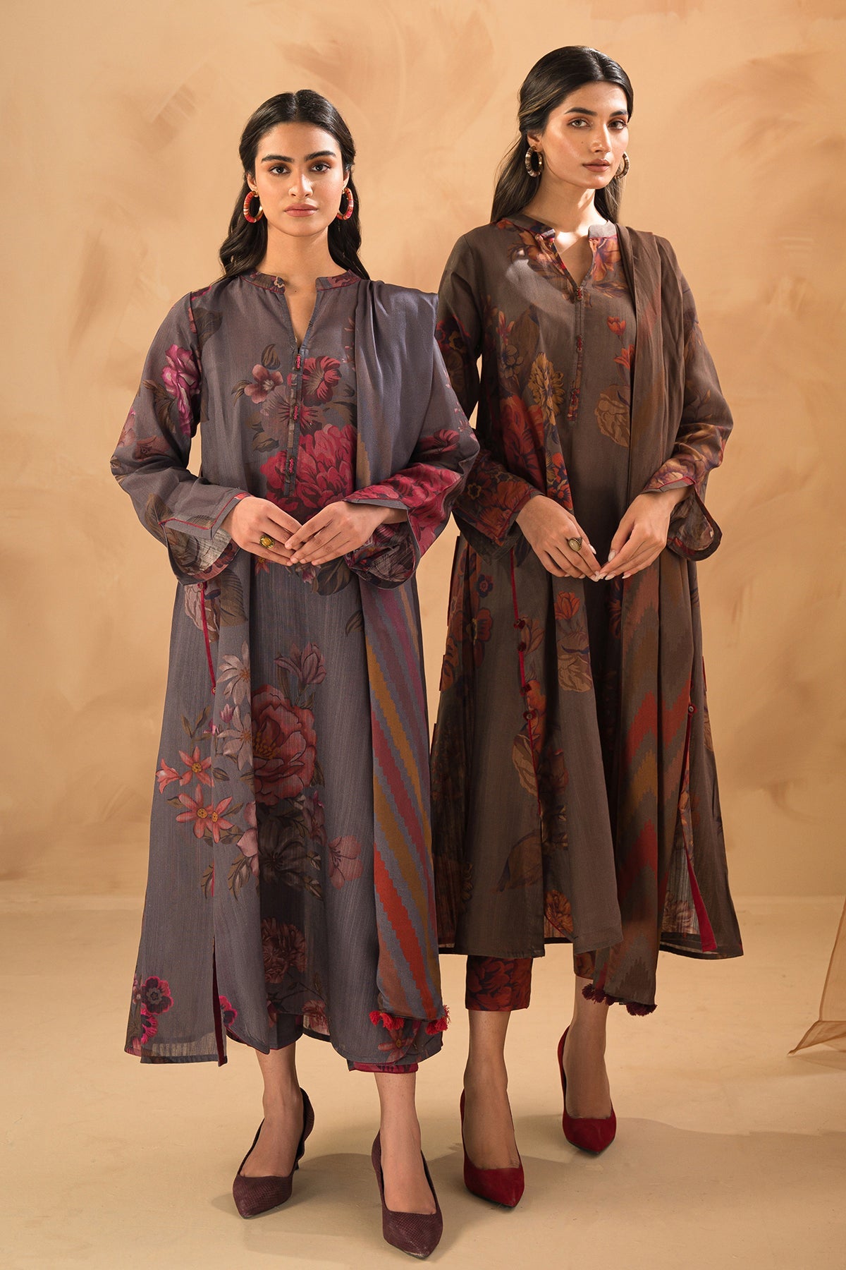 Baroque - DIGITAL PRINTED SLUB KHADDAR UF-474