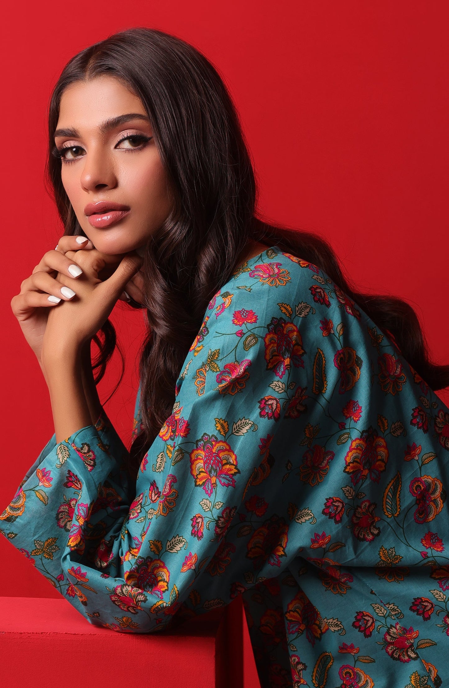 Orient - Stitched 2 Piece Printed Cambric Shirt and Cambric Pant