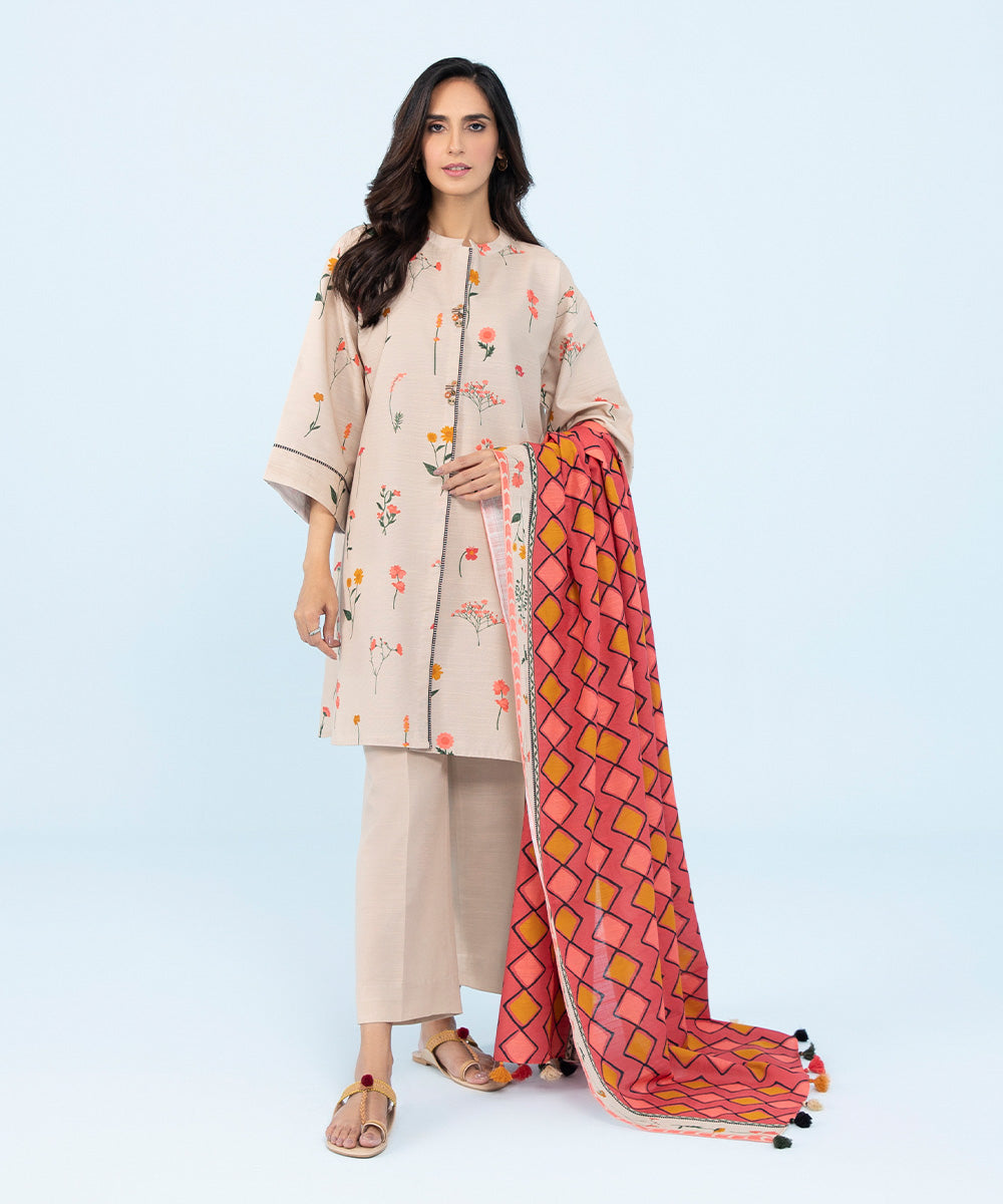 Sapphire - 2 Piece - Printed Light Khaddar Suit