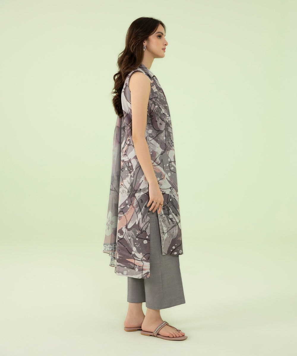 Sapphire - 2 Piece - Printed Cambric Suit