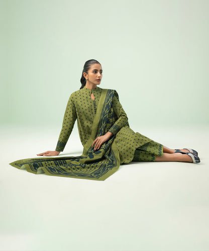 Sapphire - 3 Piece - Printed Cambric Suit