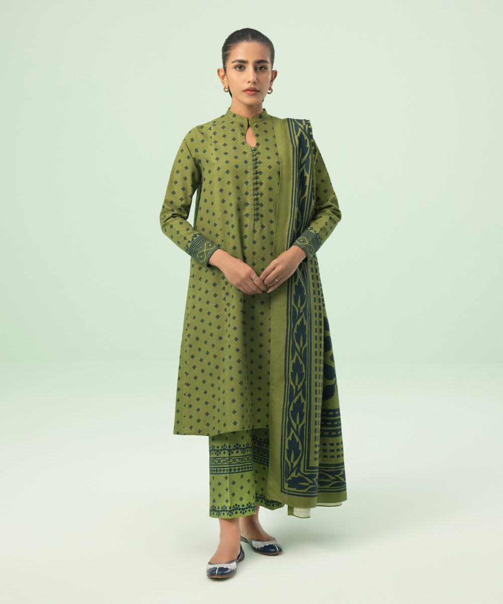 Sapphire - 3 Piece - Printed Cambric Suit