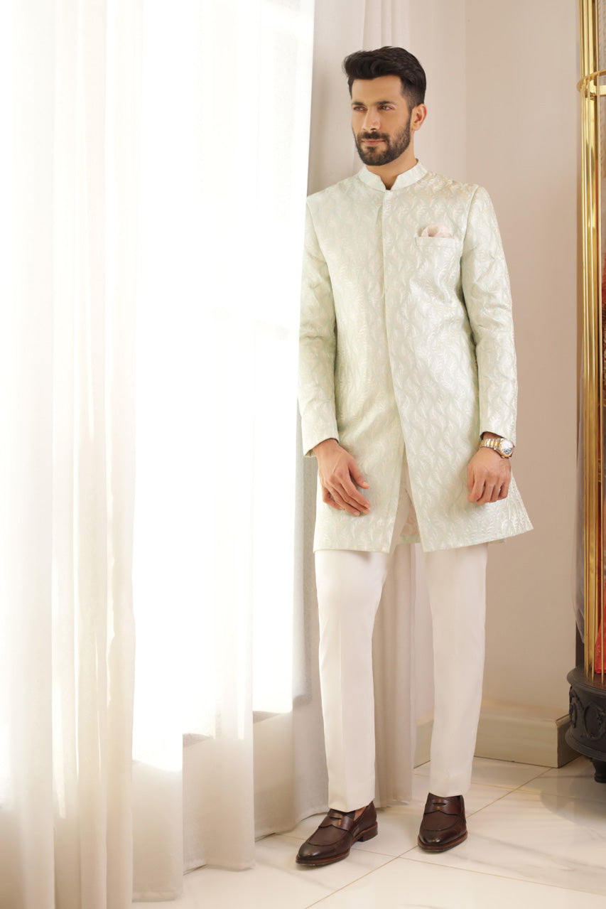 Embroidered Sherwani With Pant