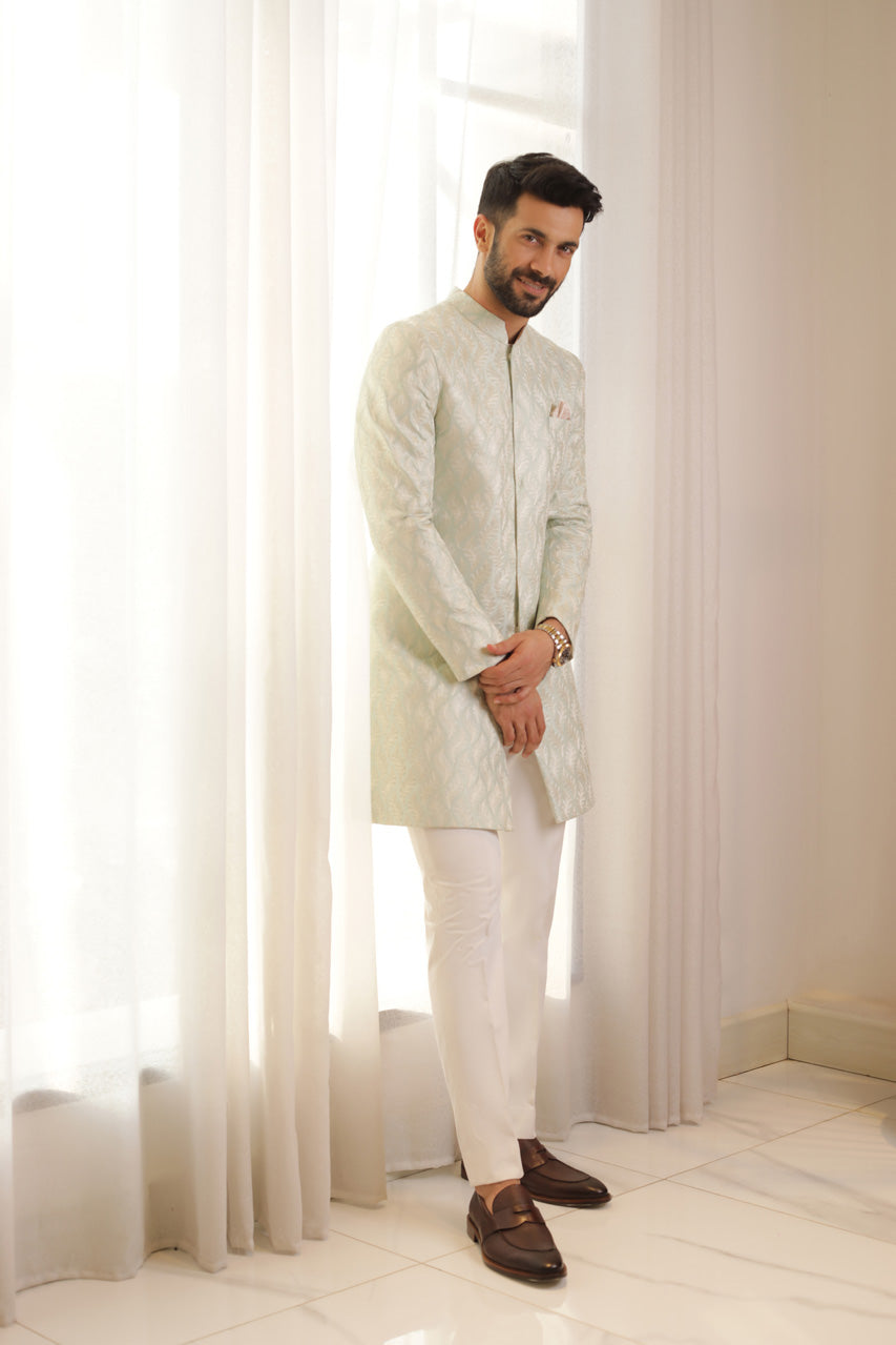 Embroidered Sherwani With Pant