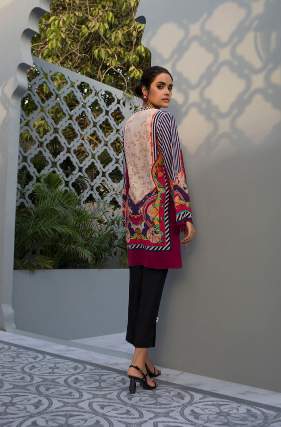 Digitally Printed Crepe Shirt With Trouser