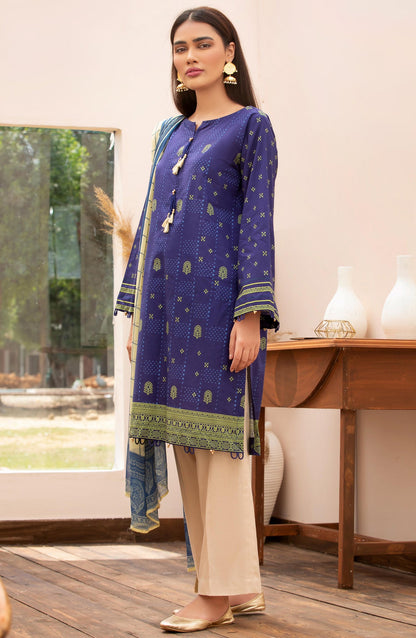 Orient - Unstitched 2 Piece Printed Lawn Shirt Chiffon Dupatta
