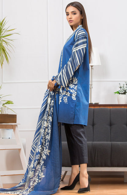 Orient - Unstitched 2 Piece Printed Lawn Shirt Dupatta