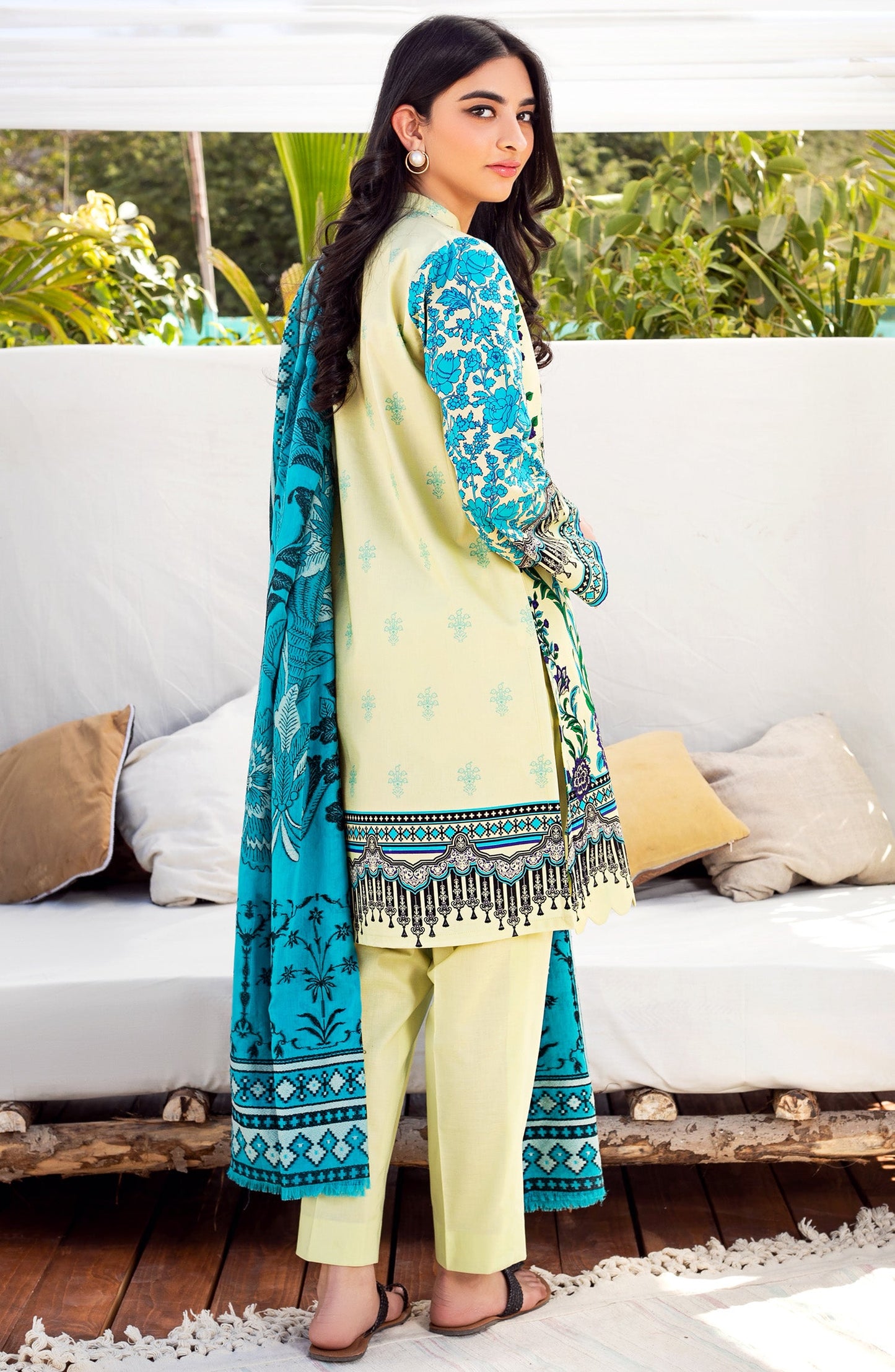 Orient - Unstitched 3 Piece Embroidered Lawn Suit