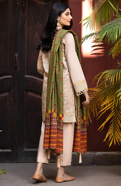 Orient - Unstitched 3 Piece Embroidered Lawn Suit