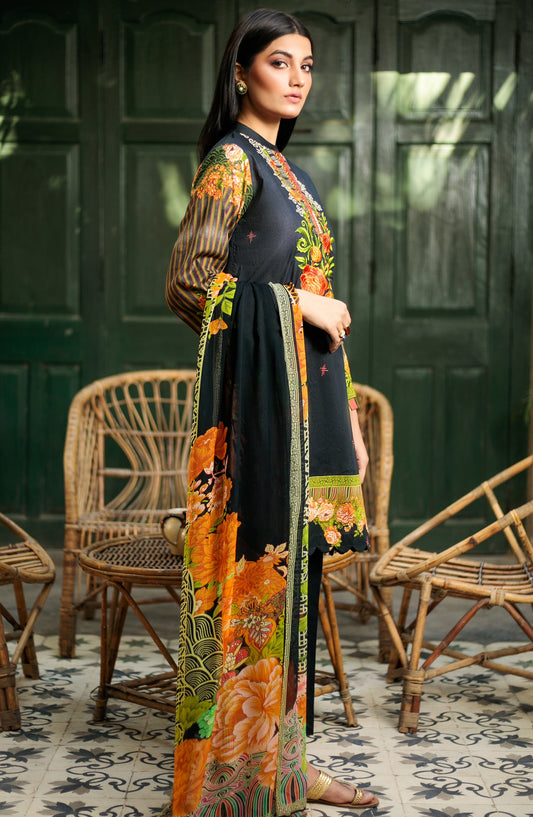 Orient - Unstitched 3 Piece Embroidered Lawn Suit