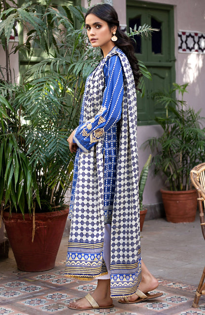 Orient - Unstitched 2 Piece Printed Lawn Shirt Dupatta