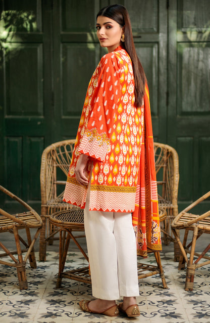 Orient - Unstitched 2 Piece Printed Lawn Shirt Dupatta