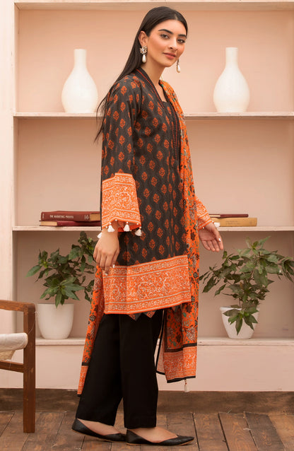 Orient - Unstitched 2 Piece Printed Lawn Shirt Dupatta
