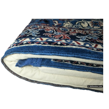 Al Haram Memory Foam Prayer Mat (Jai Namaz) - Blue