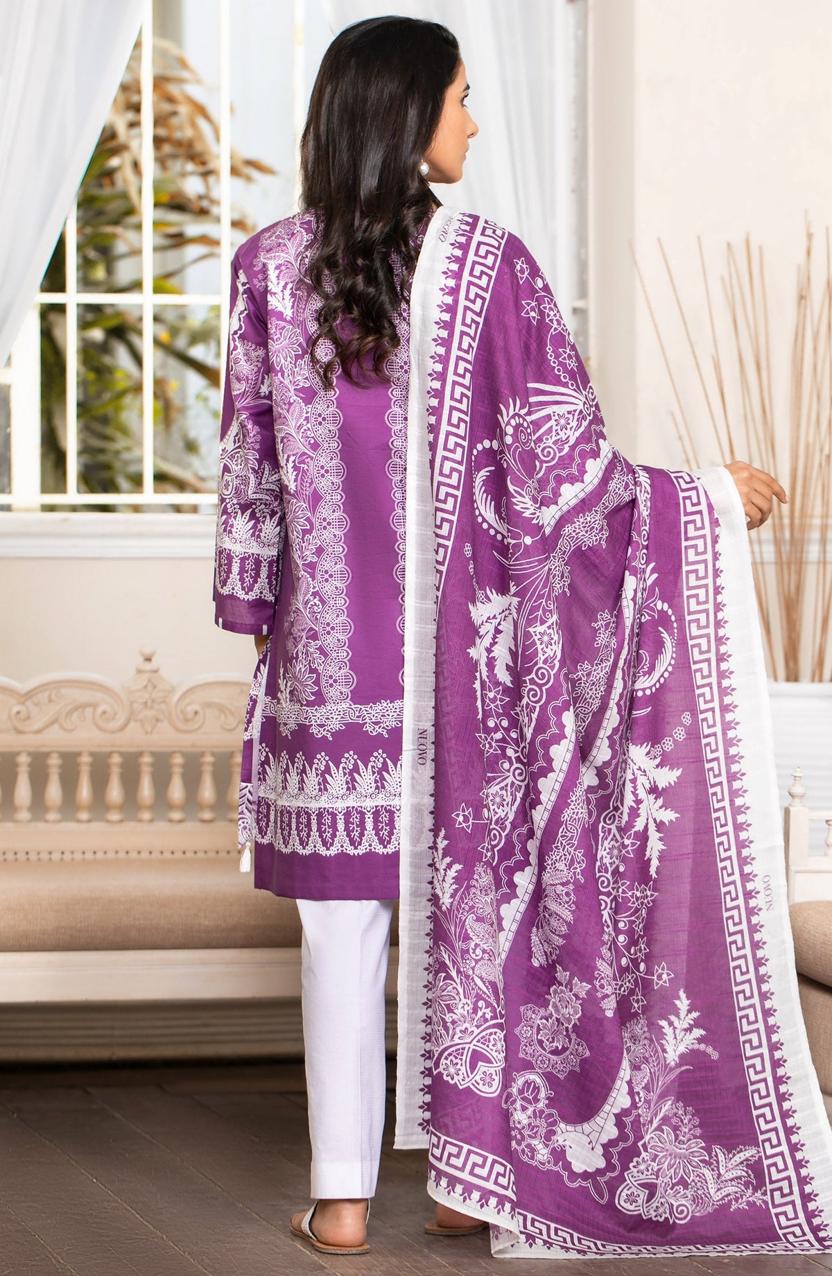 Orient - Unstitched 2 Piece Lawn Shirt Chiffon Dupatta