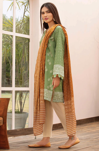 Orient - Unstitched 2 Piece Printed Lawn Shirt Dupatta