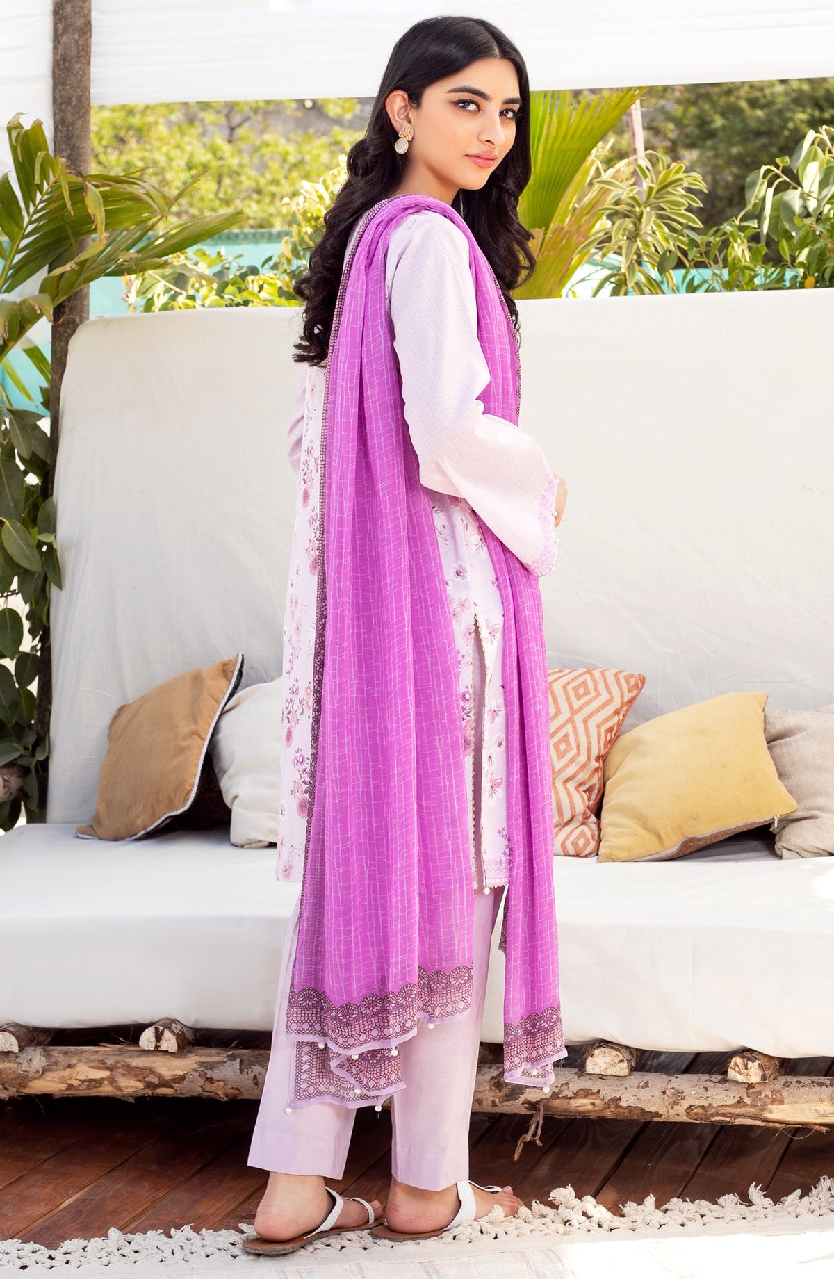 Orient - Unstitched 3 Piece Embroidered Lawn Suit