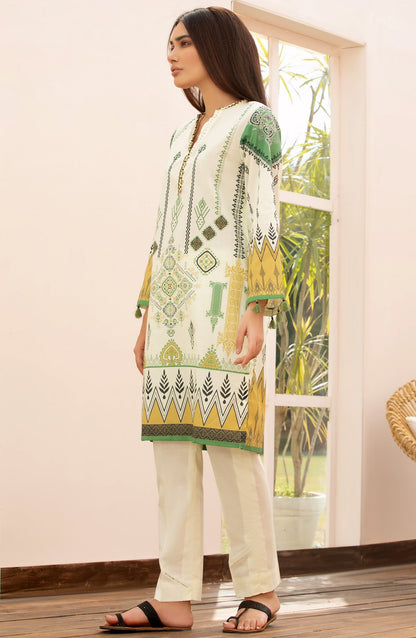 Orient - Unstitched 2 Piece Printed Lawn Shirt Trouser