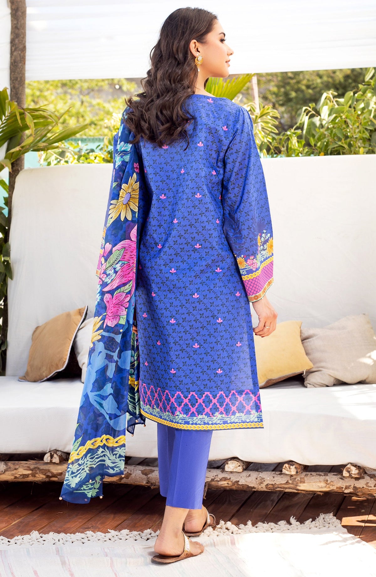 Orient - Unstitched 3 Piece Embroidered Lawn Suit