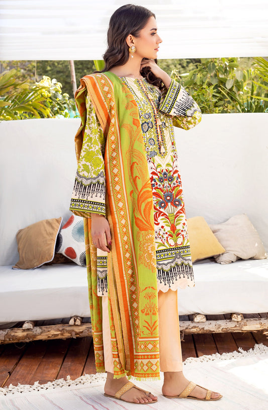Orient - Unstitched 3 Piece Embroidered Lawn Suit