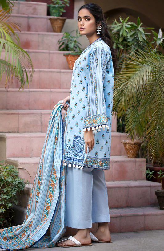 Orient - Unstitched 3 Piece Embroidered Lawn Suit