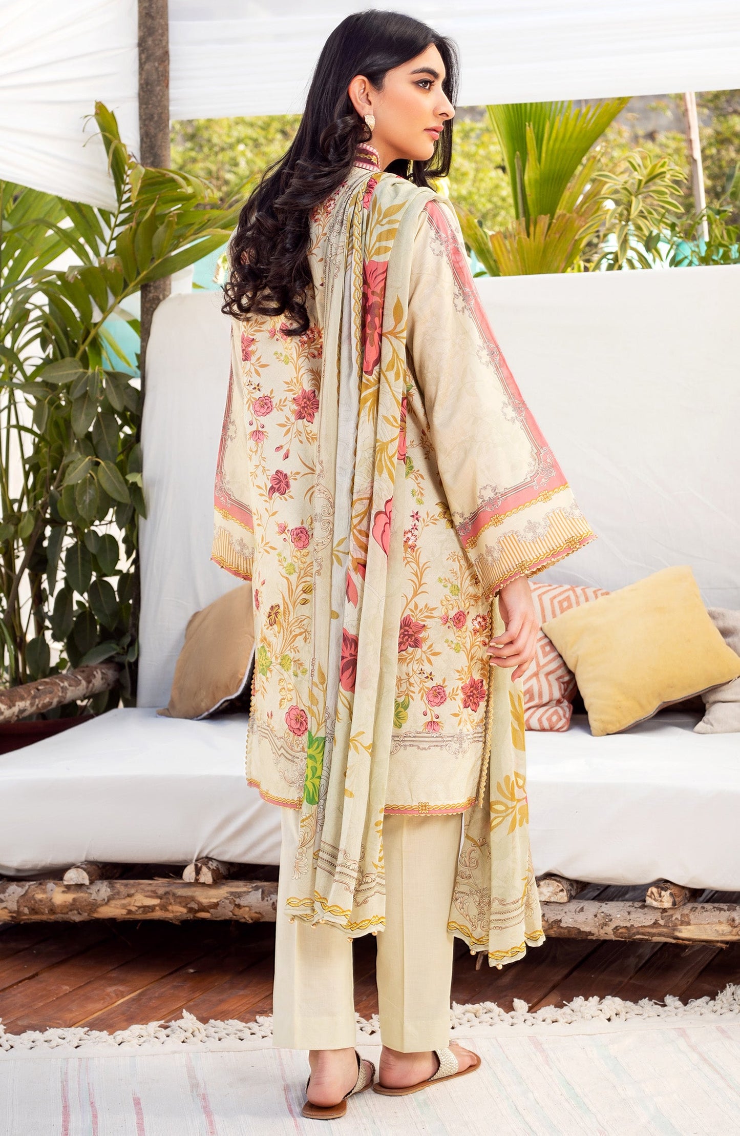 Orient - Unstitched 3 Piece Embroidered Lawn Suit