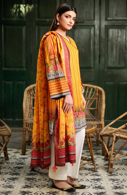 Orient - Unstitched 2 Piece Printed Lawn Shirt Dupatta