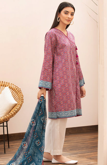 Orient - Unstitched 2 Piece Printed Lawn Shirt Chiffon Dupatta
