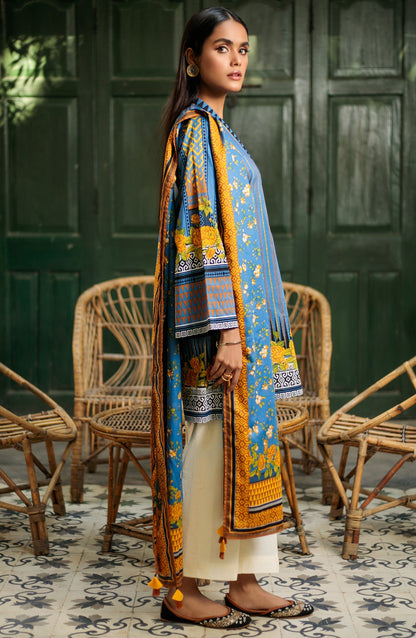 Orient - Unstitched 2 Piece Printed Lawn Shirt Dupatta