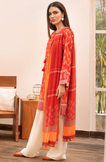 Orient - Unstitched 2 Piece Printed Lawn Shirt Chiffon Dupatta