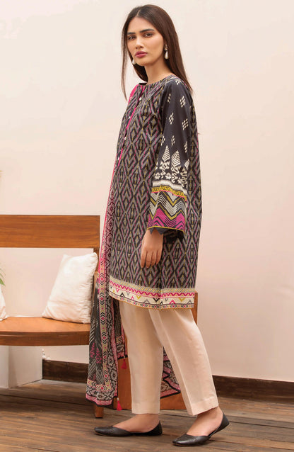 Orient - Unstitched 2 Piece Printed Lawn Shirt Chiffon Dupatta
