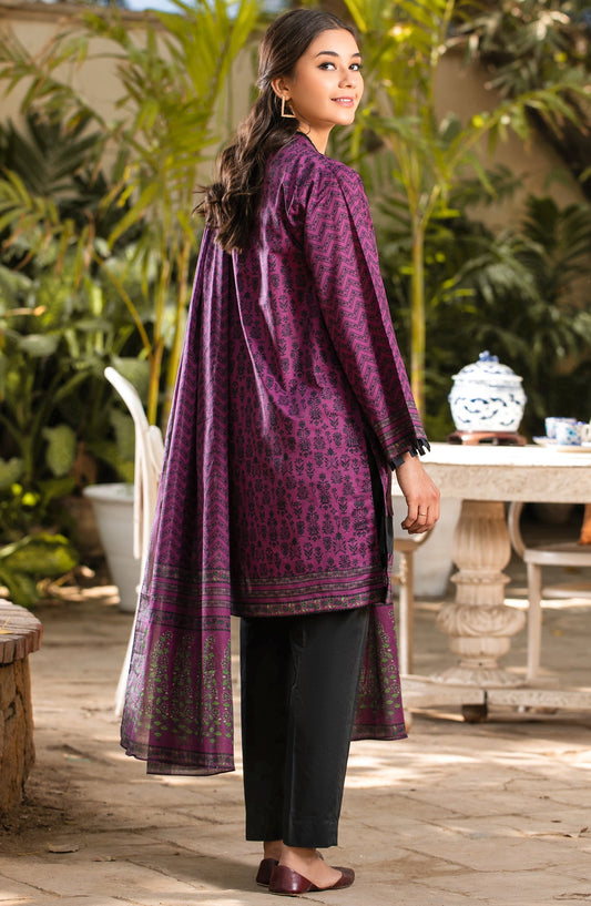 Orient - Unstitched 2 Piece Printed Lawn Shirt, Chiffon Dupatta