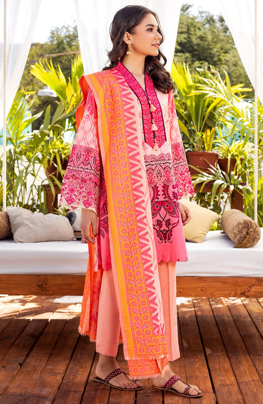 Orient - Unstitched 3 Piece Embroidered Lawn Suit