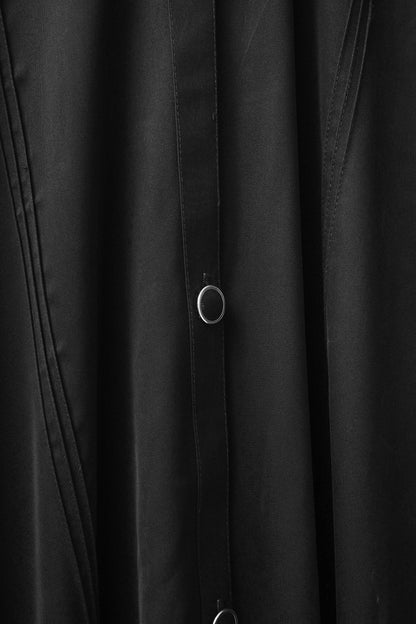 Bustangi - Black Open abaya