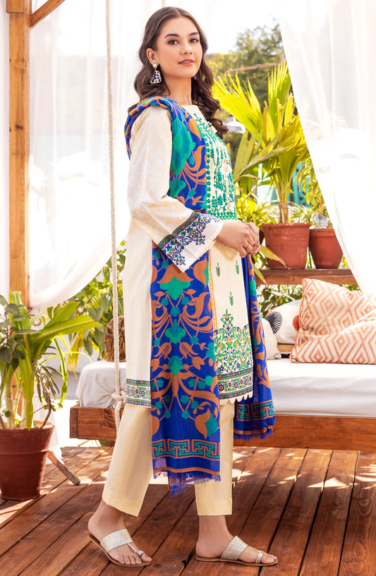 Orient - Unstitched 3 Piece Embroidered Lawn Suit