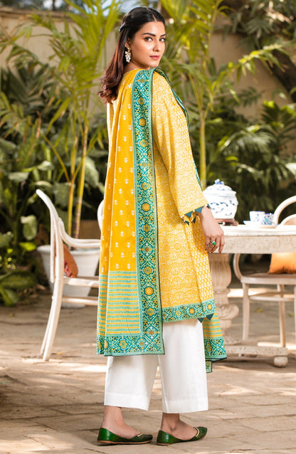 Orient - Unstitched 2 Piece Printed Lawn Shirt Chiffon Dupatta