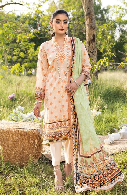 Alzohaib - 3 PIECE UNSTITCHED DIGITAL PRINTED LAWN-ADL-3-23-03