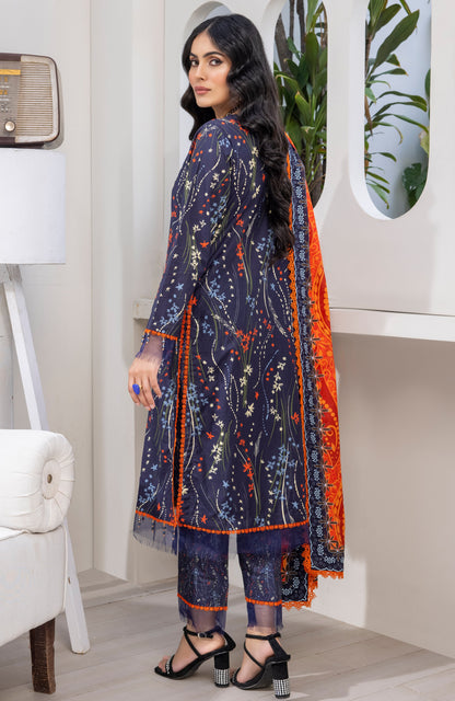 Alzohaib - 3-Piece Unstitched Digital Printed Cambric CPC-23-03