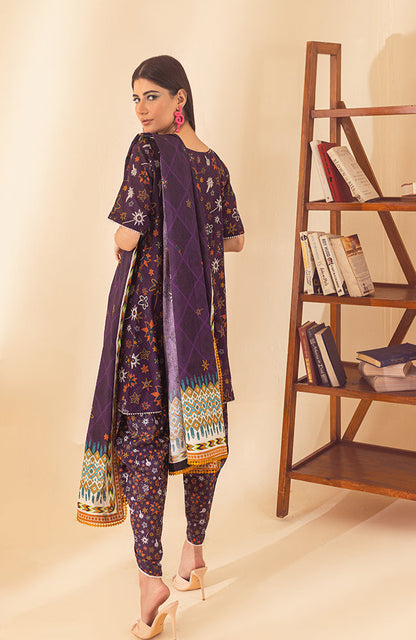 Alzohaib - 3 PIECE UNSTITCHED PRINTED LAWN-CPP-23-03