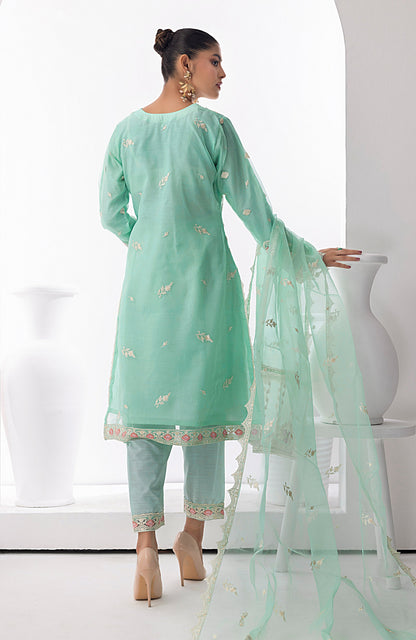 Alzohaib - 3 PC - STITCHED ORGANZA SERIES-AZP-23-03