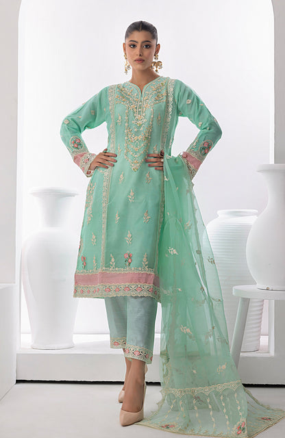 Alzohaib - 3 PC - STITCHED ORGANZA SERIES-AZP-23-03