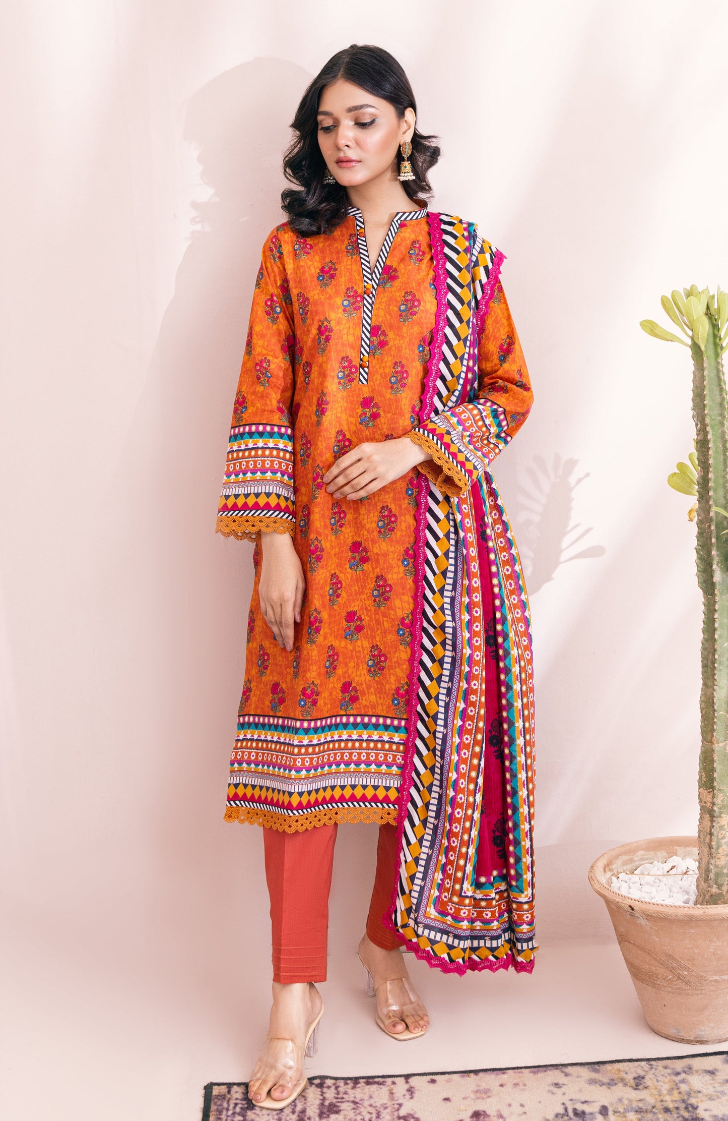 Alzohaib - 3-Piece Unstitched Digital Printed Cambric-MDP-23-03