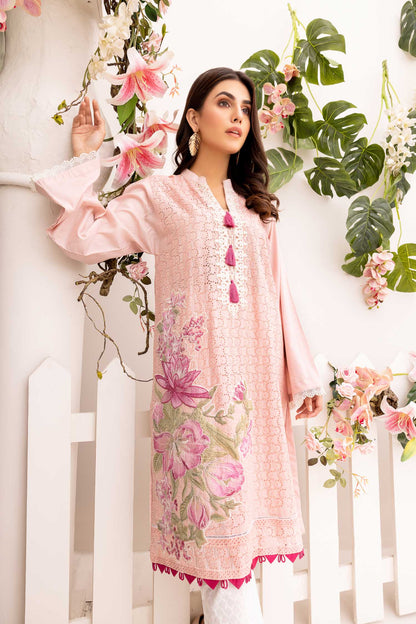 Adan's Libas - Cluim - Embroidered Schiflli Lawn Stitched