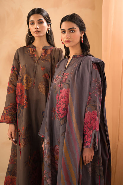 Baroque - DIGITAL PRINTED SLUB KHADDAR UF-474