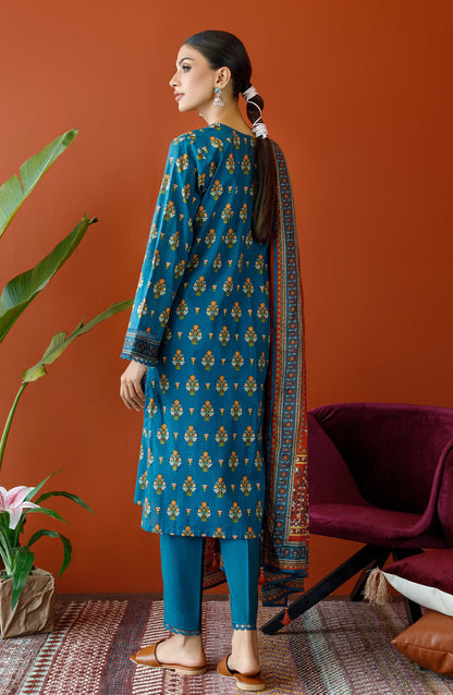 Orient - Unstitched 3 Piece Printed Cambric Shirt , Cambric Pant and Lawn Dupatta