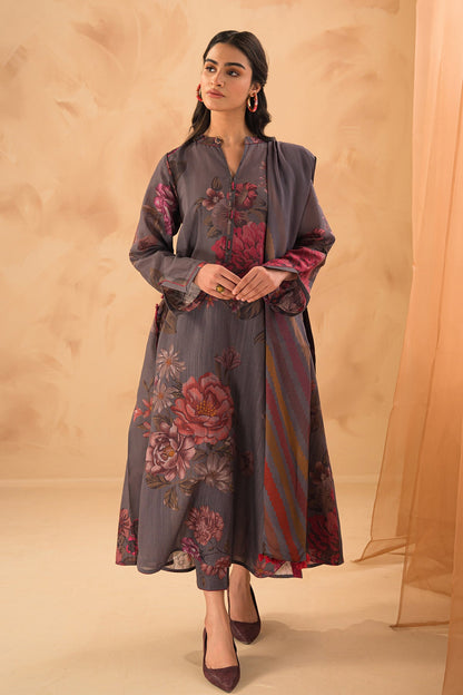 Baroque - DIGITAL PRINTED SLUB KHADDAR UF-474